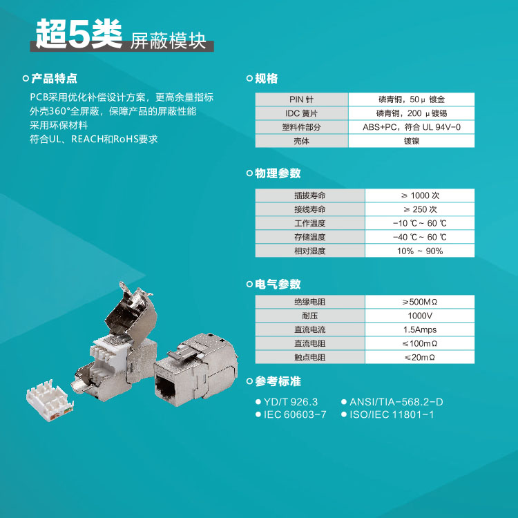 5A类屏蔽模块